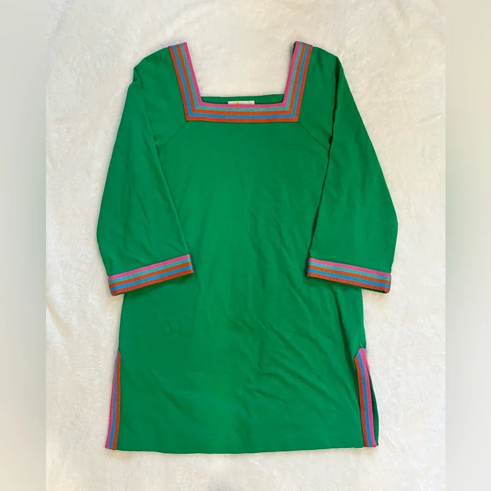 Boden Emerald Green Embroidered Tunic Dress - Picture 3 of 7